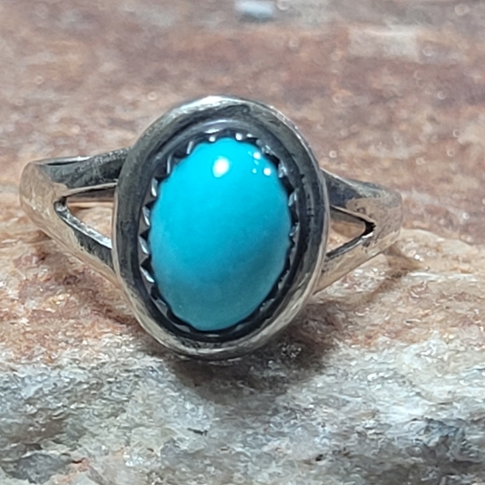 Sterling Silver Turquoise Ring #3 - Picture 8 of 8